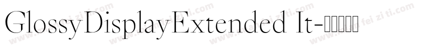 GlossyDisplayExtended It字体转换